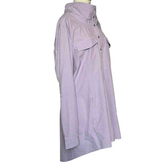 Duluth Trading Co Shirt Womens L Sol Survivor Sun Protection 1/4 Snap Tunic - Picture 3 of 8